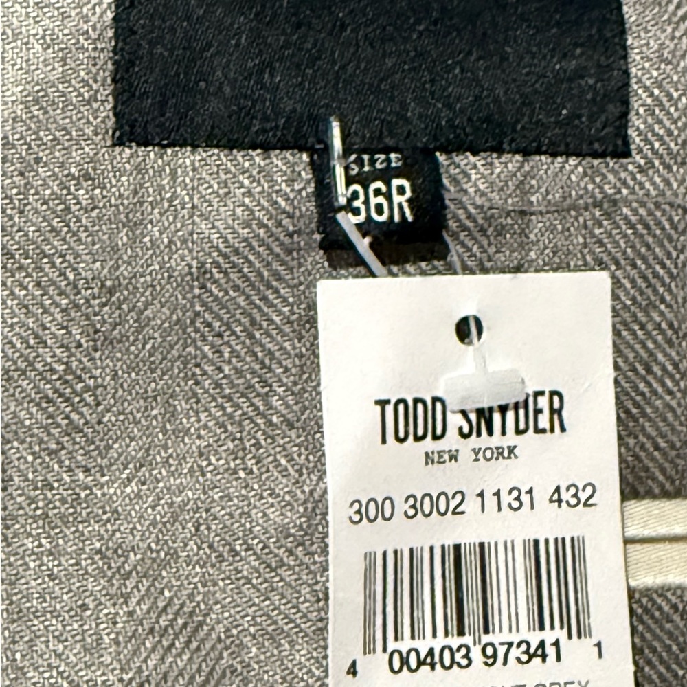 Todd Snyder Light Grey Herringbone Madison Suit Jackie NWT 100% Linen - Picture 12 of 13